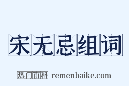 宋无忌组词是什么意思的图片